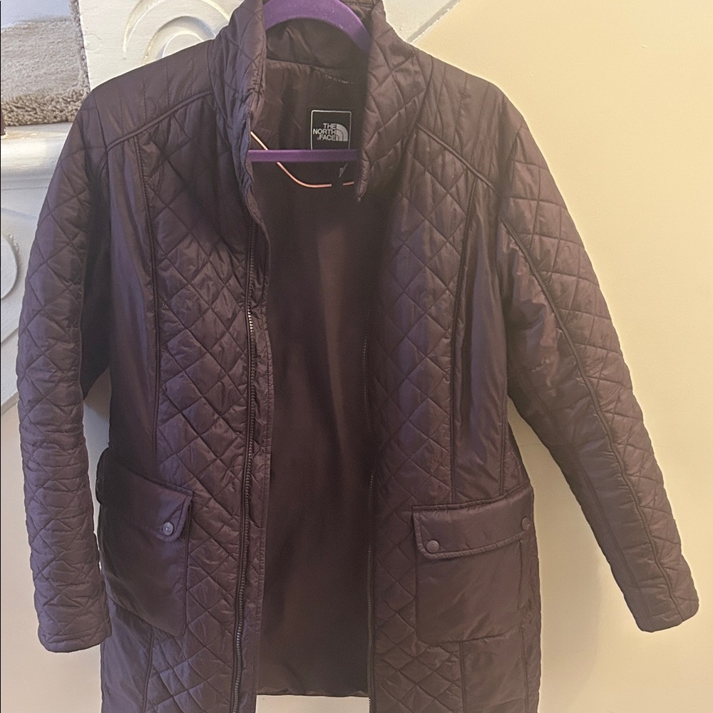 Women’s The North Face quilted jacket coat size Large